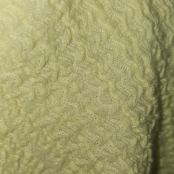 LOFT NWT Women's  Light Yellow Puff Sleeve Blouse Tie Front Size XLarge - Picture 5 of 10